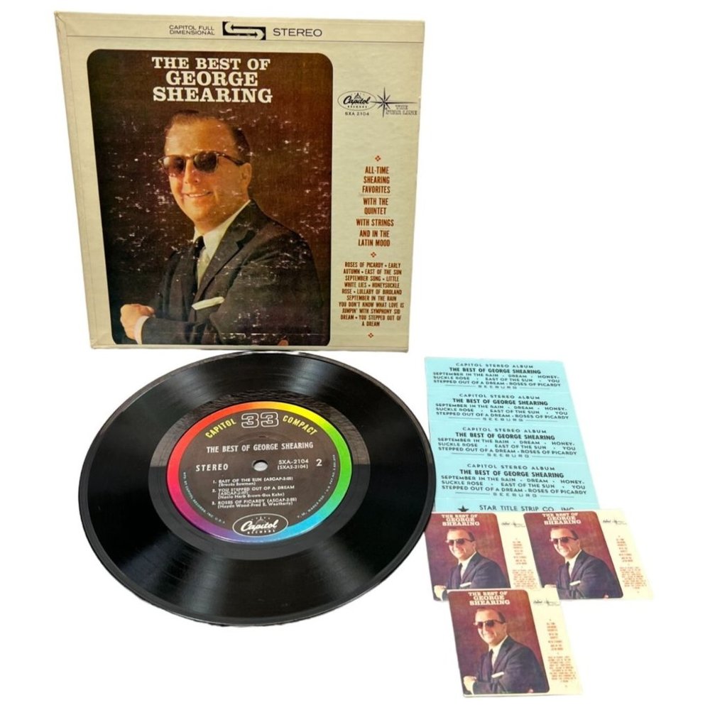 The Best of George Shearing Compact 33 Jukebox 7" Record Capitol SXA-2104 VG+